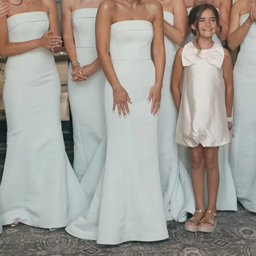 Amsale Jaclyn Bridesmaids dress in color Mint. Size 00. ALTERED! in Blue